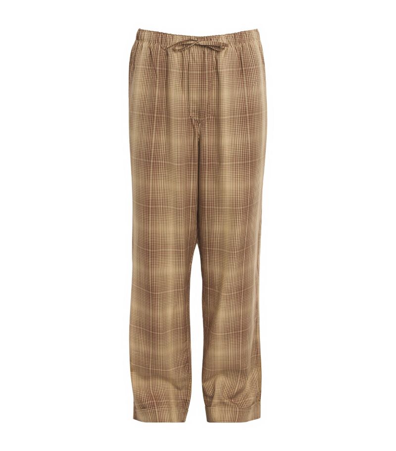 Cdlp Cdlp Poplin Check Pyjama Trousers