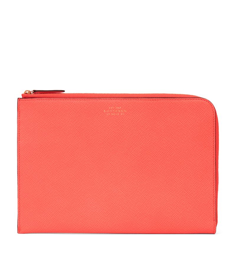 Smythson Smythson Panama Leather Slim Pouch