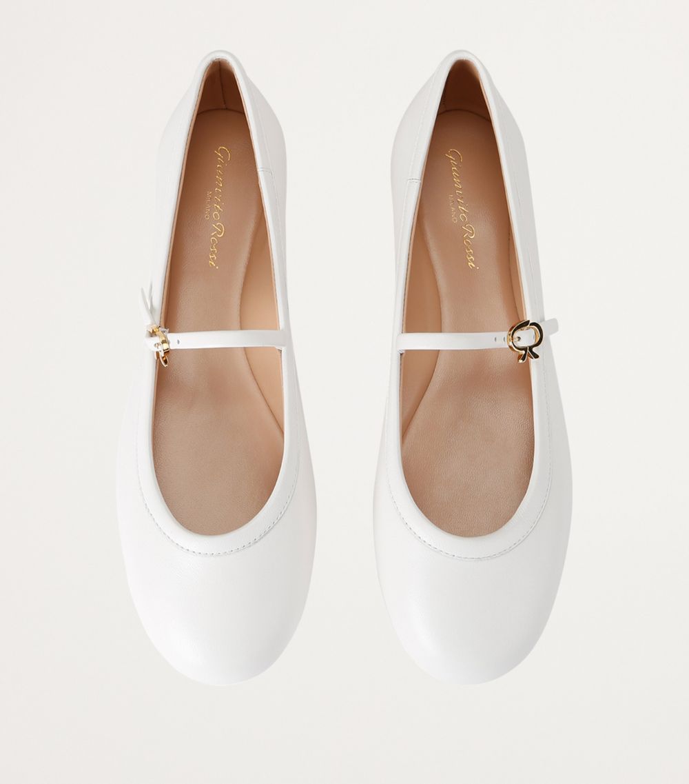 Gianvito Rossi Gianvito Rossi Leather Carla Ballet Flats