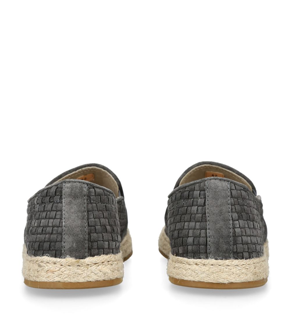 Brunello Cucinelli Brunello Cucinelli Suede Woven Espadrilles