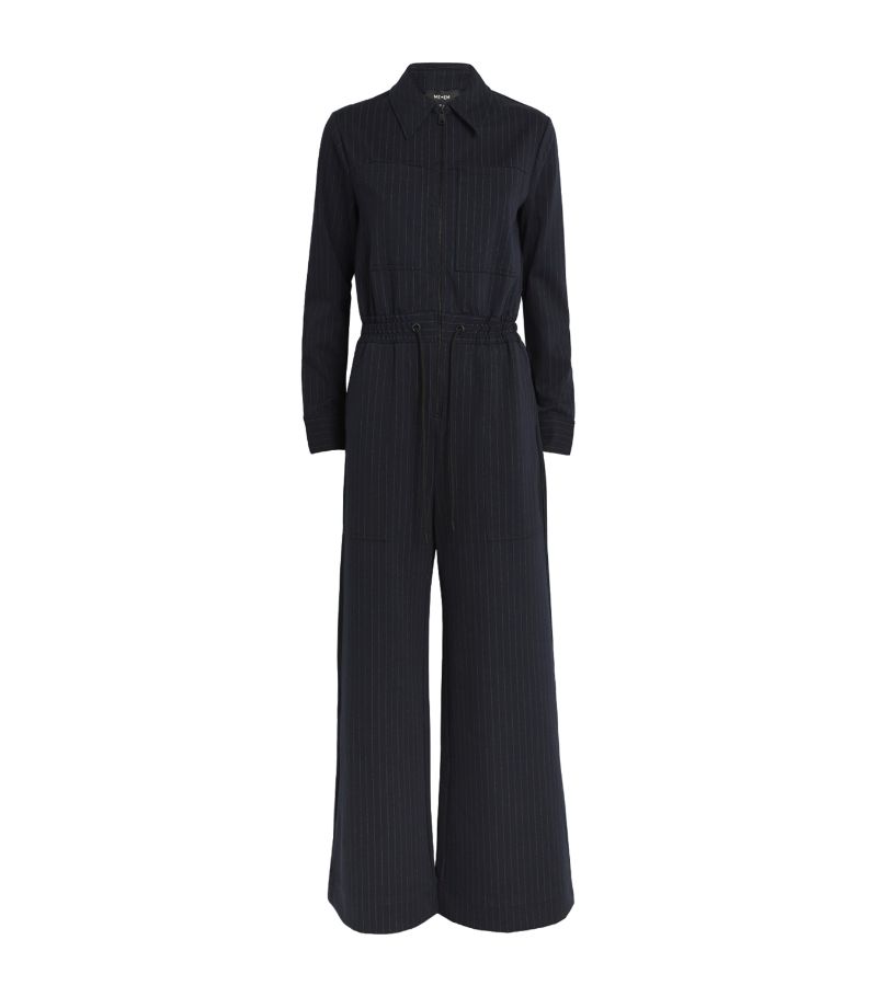 Me+Em Me+Em Travel Tailoring Pinstripe Jumpsuit