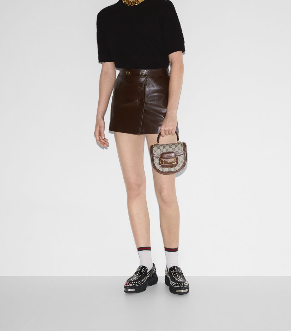 Gucci Gucci Mini Leather Horsebit 1955 Top-Handle Bag