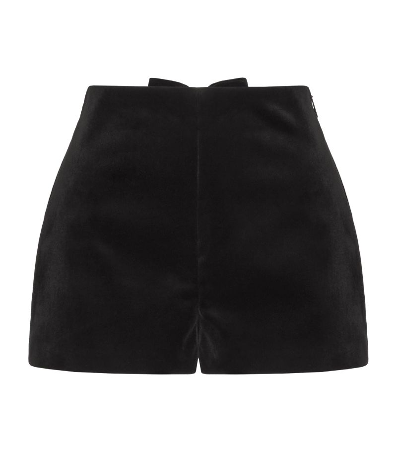 VALENTINO GARAVANI Valentino Garavani Velvet Bow-Detail Shorts