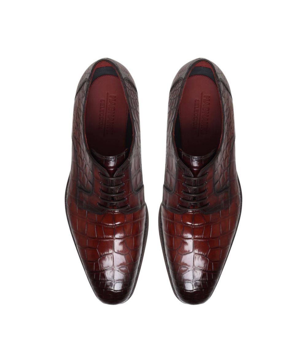 Magnanni Magnanni Crocodile Derby Shoes