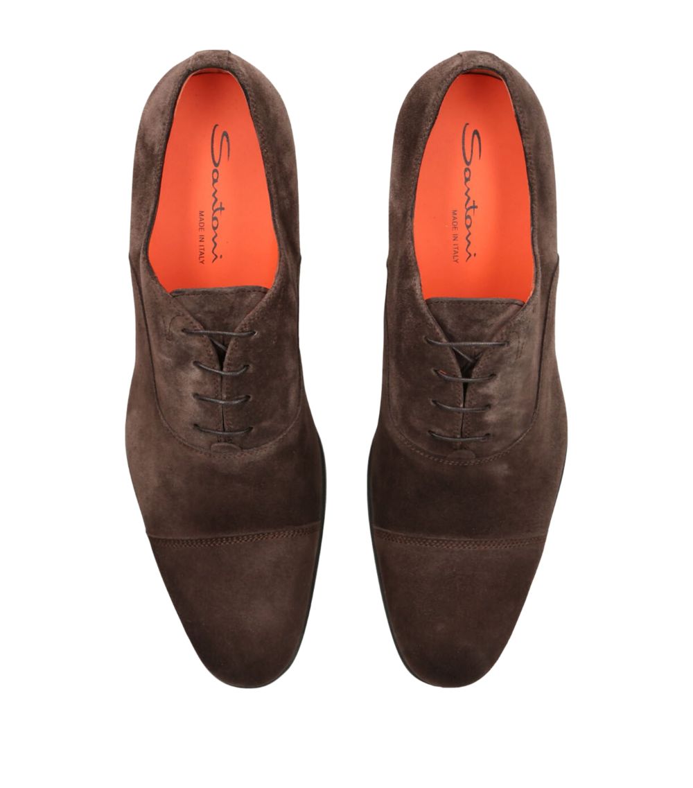 Santoni Santoni Suede New Simon Oxford Shoes