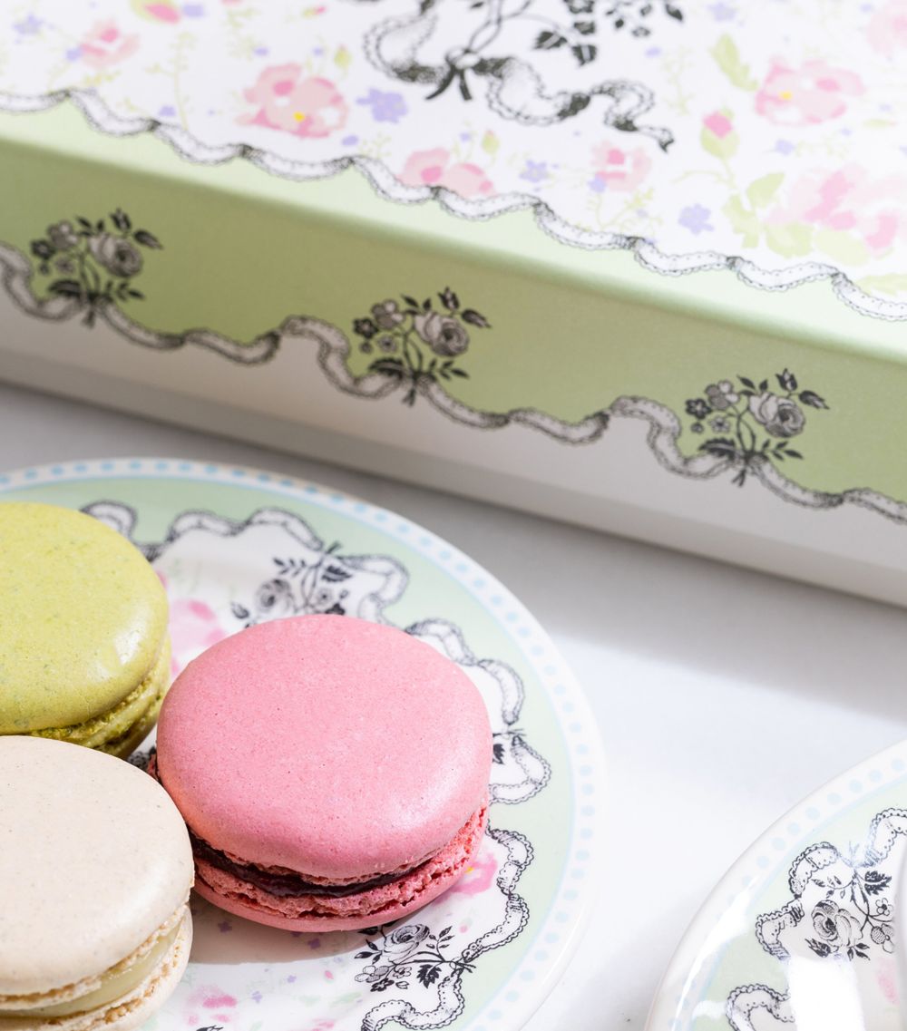 Gien Gien X Ladurée Set Of 2 Pompadour Coasters (13Cm)