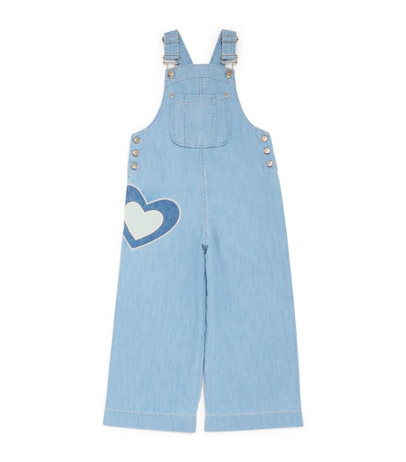 Zimmermann Kids Zimmermann Kids Denim Heart Dungarees (1-12 Years)