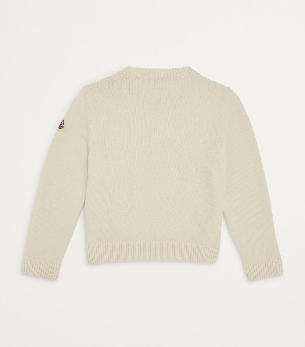 Moncler Enfant Moncler Enfant Wool-Cashmere Embroidered Jumper (4-6 Years)