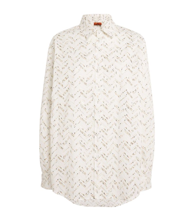 Missoni Missoni Cotton Chevron Print Shirt