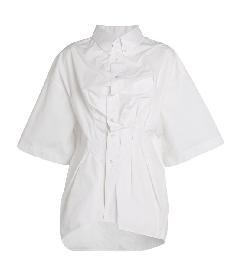 Maison Margiela Maison Margiela Cotton Poplin Gathered Shirt