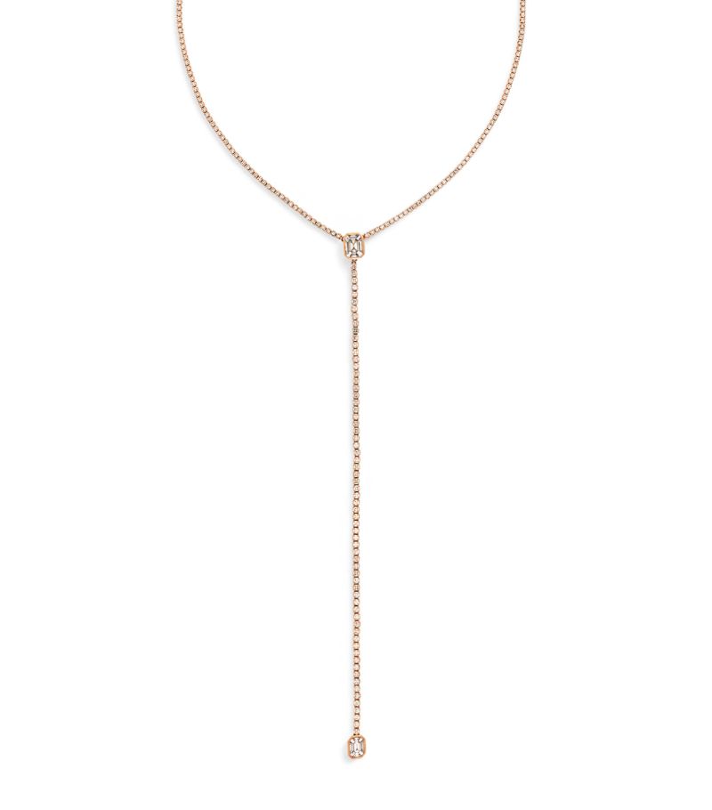 Shay Shay Rose Gold And Diamond Illusion Necklace