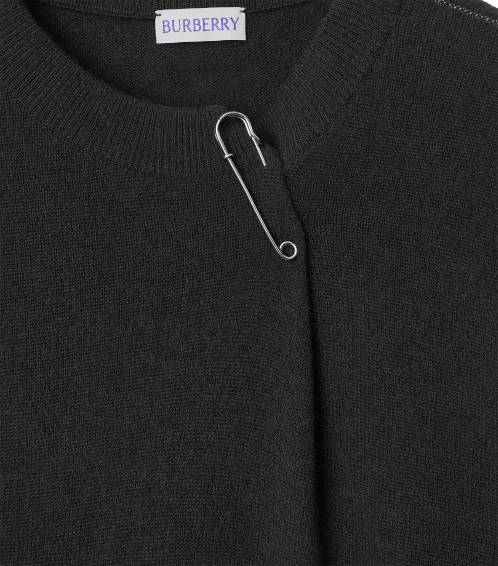 Burberry Burberry Cashmere Kilt Pin Sweater