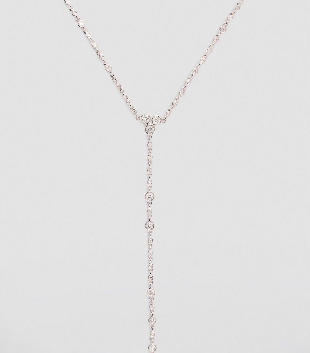 Shay Shay White Gold And Diamond Infinity Y Necklace