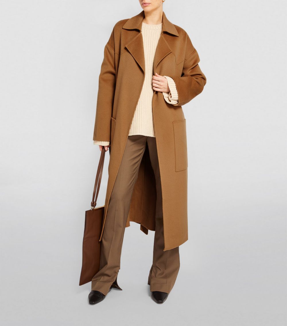 Nanushka Nanushka Wool-Silk Alamo Wrap Coat