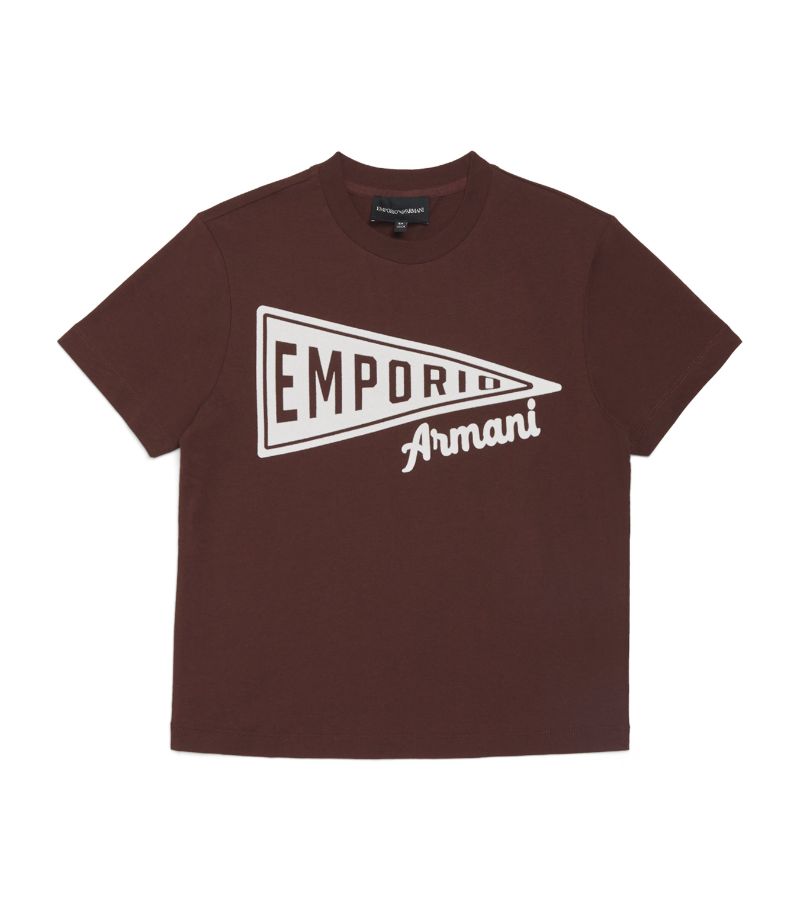 Emporio Armani Kids Emporio Armani Kids Cotton Logo T-Shirt (4-16 Years)