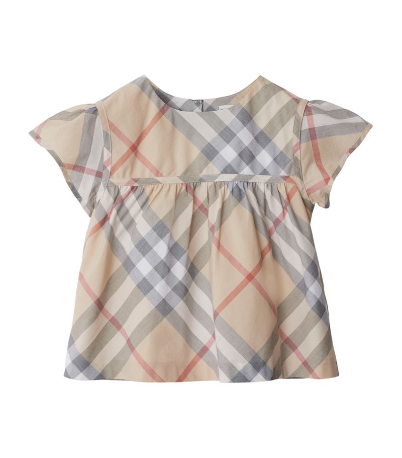 Burberry Burberry Kids Cotton Check Blouse