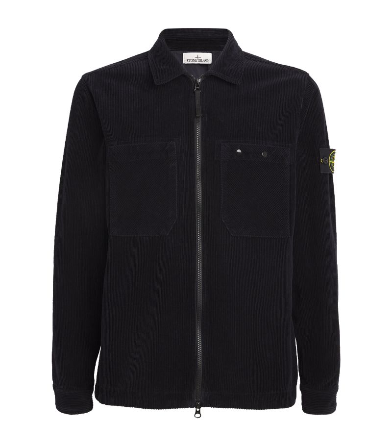 Stone Island Stone Island Corduroy Zip-Up Shirt