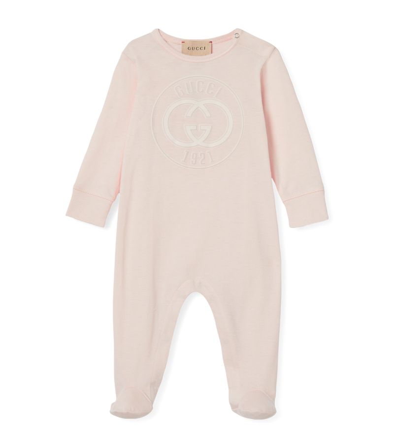 Gucci Gucci Kids Cotton Interlocking G All-In-One (0-12 Months)