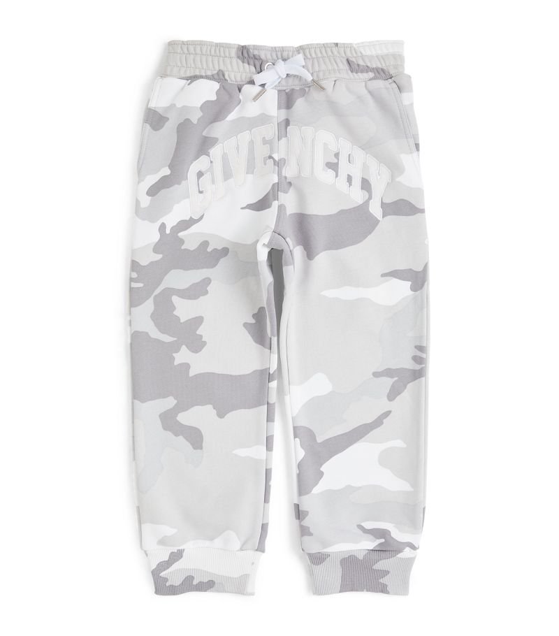 Givenchy Givenchy Kids Camouflage Curved-Logo Sweatpants (4-12 Years)