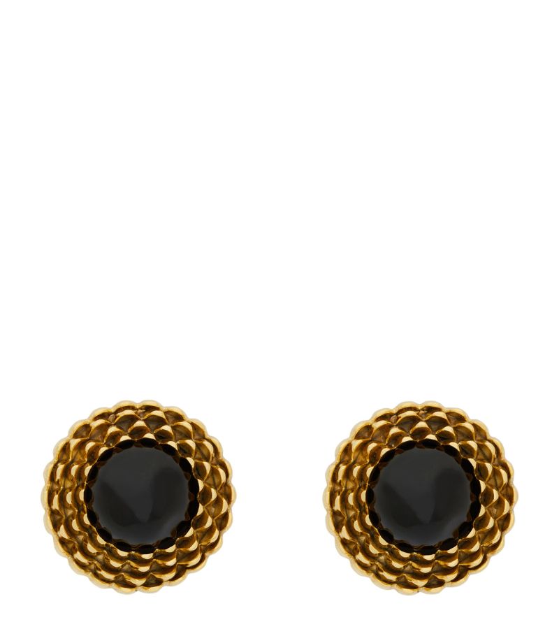 Saint Laurent Saint Laurent Cabochon Clip-On Earrings