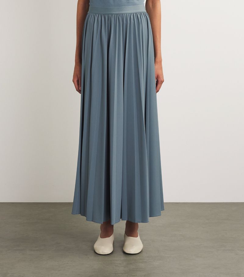 Max Mara Leisure Max Mara Leisure Jersey Pleated Maxi Skirt