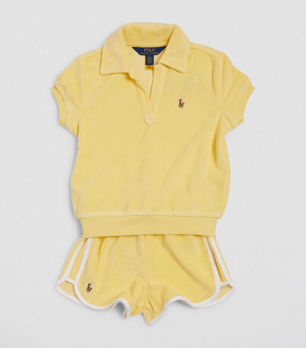 Ralph Lauren Kids Ralph Lauren Kids Cotton-Blend Polo Shirt And Shorts Set (7-14 Years)