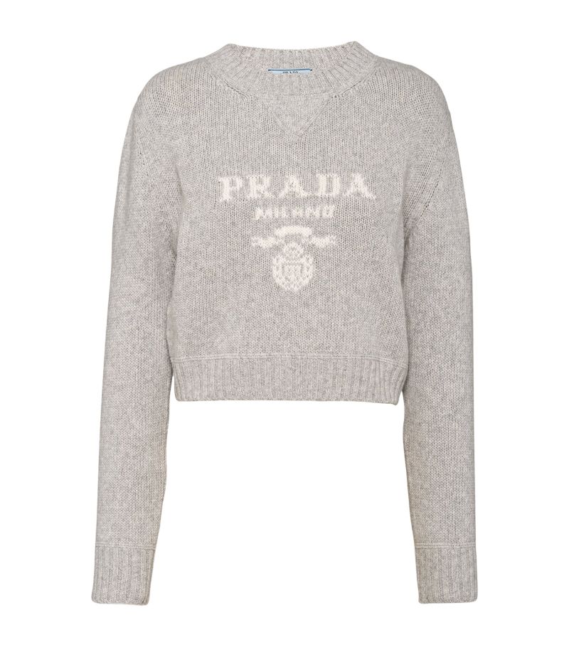 Prada Prada Wool-Cashmere Logo Sweater