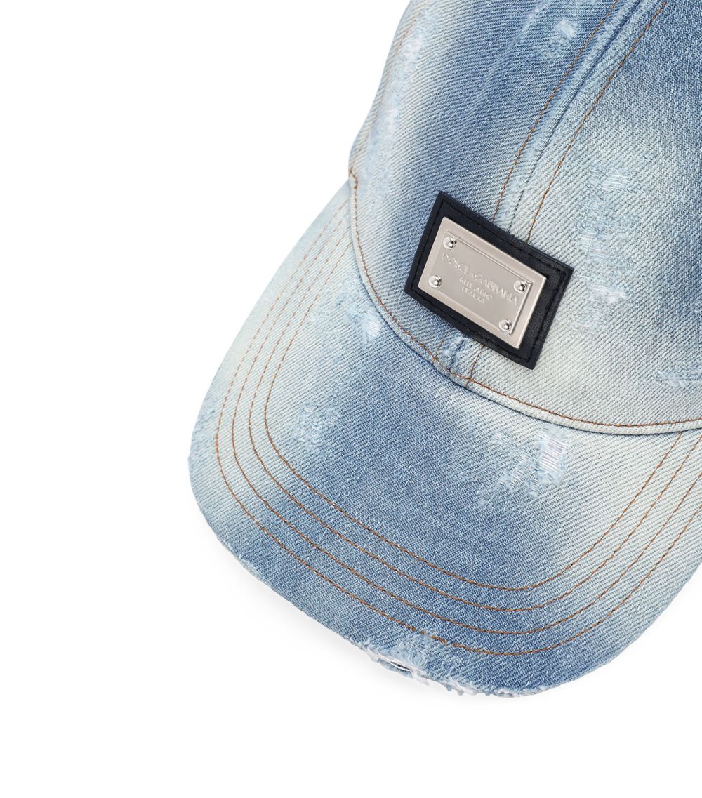 Dolce & Gabbana Dolce & Gabbana Denim Logo Baseball Cap