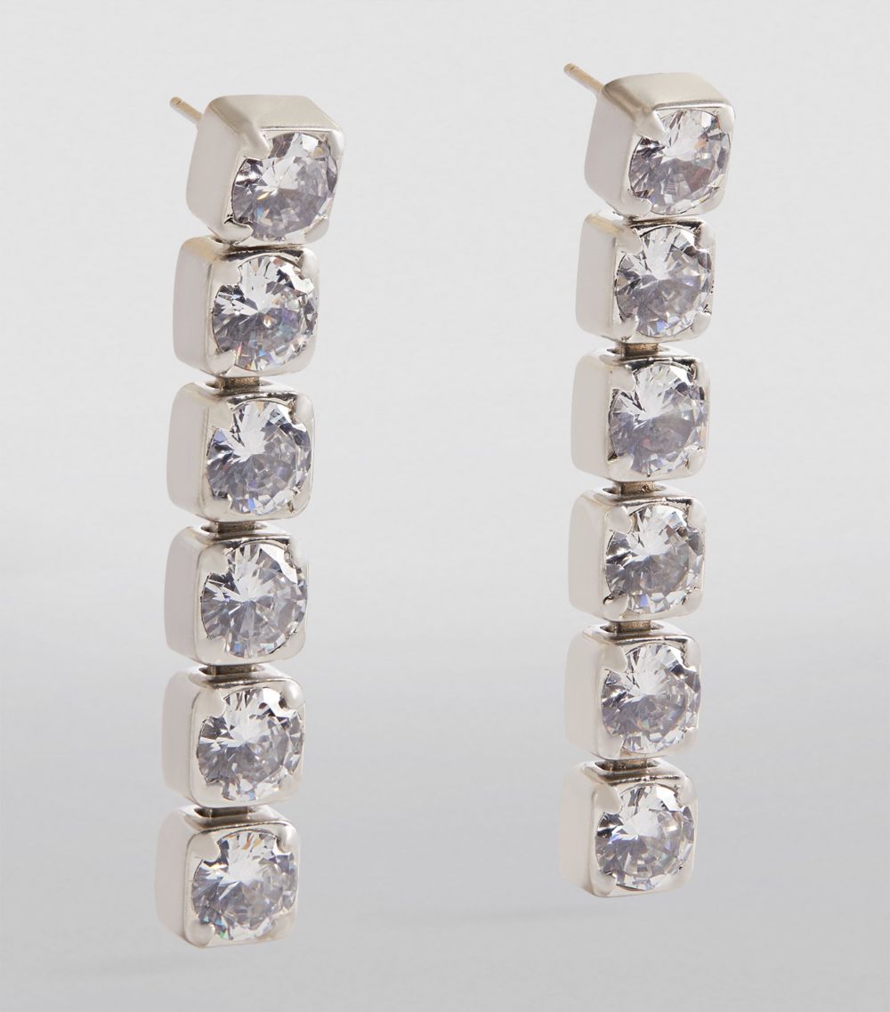 Jil Sander Jil Sander Crystal-Embellished Drop Earrings