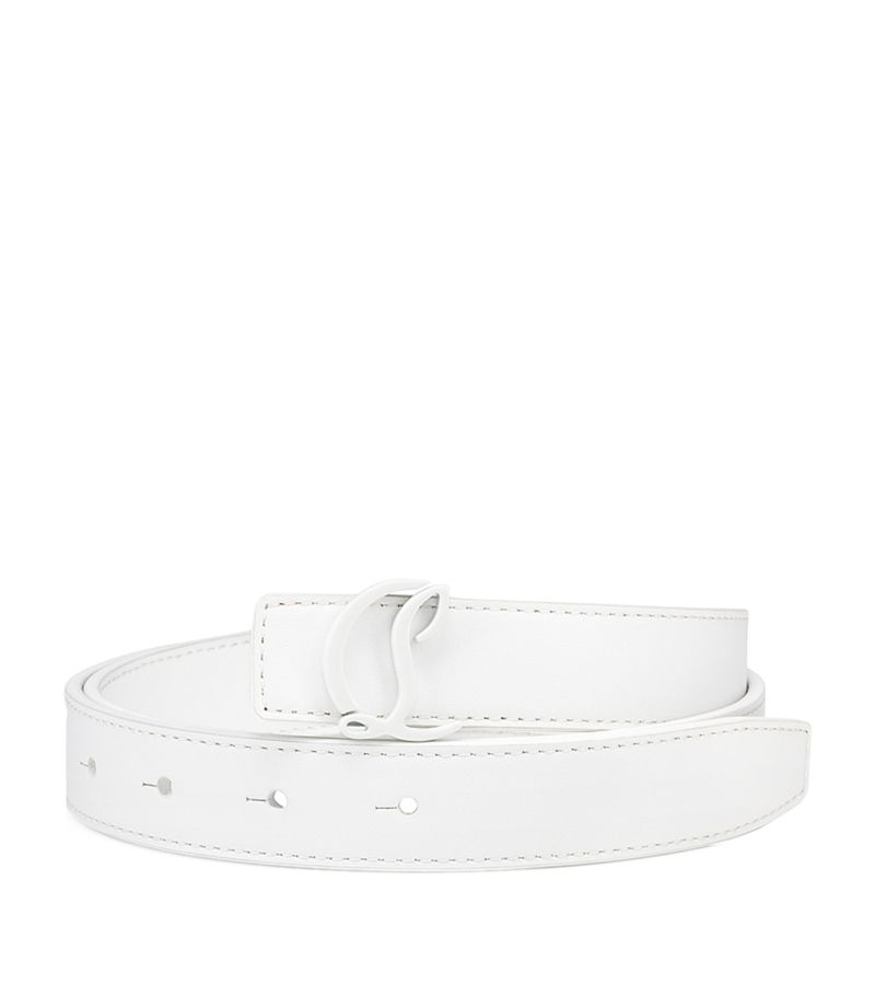 Christian Louboutin Christian Louboutin Cl Logo Leather Belt