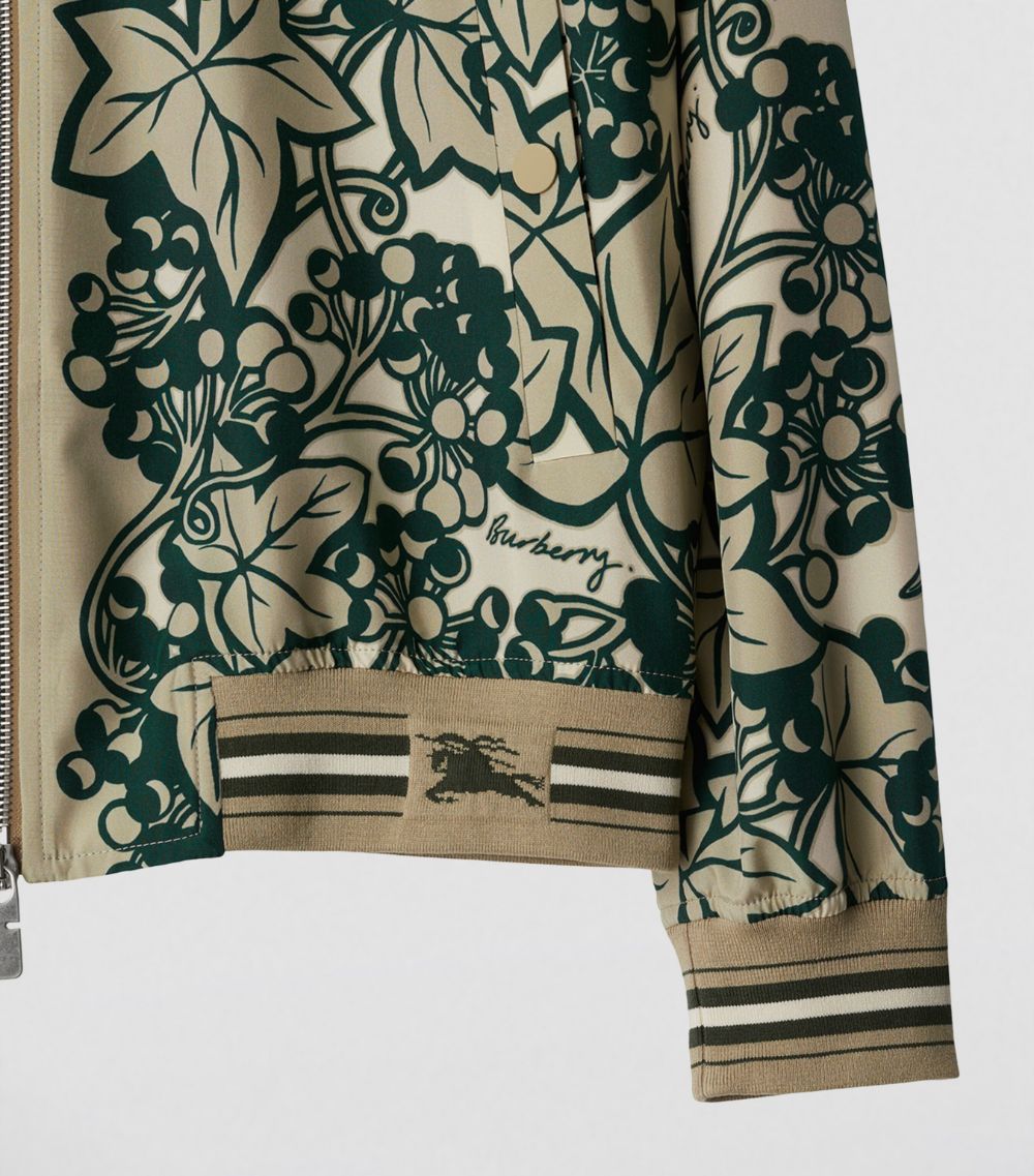 Burberry Burberry Silk Ivy Bomber Jacket