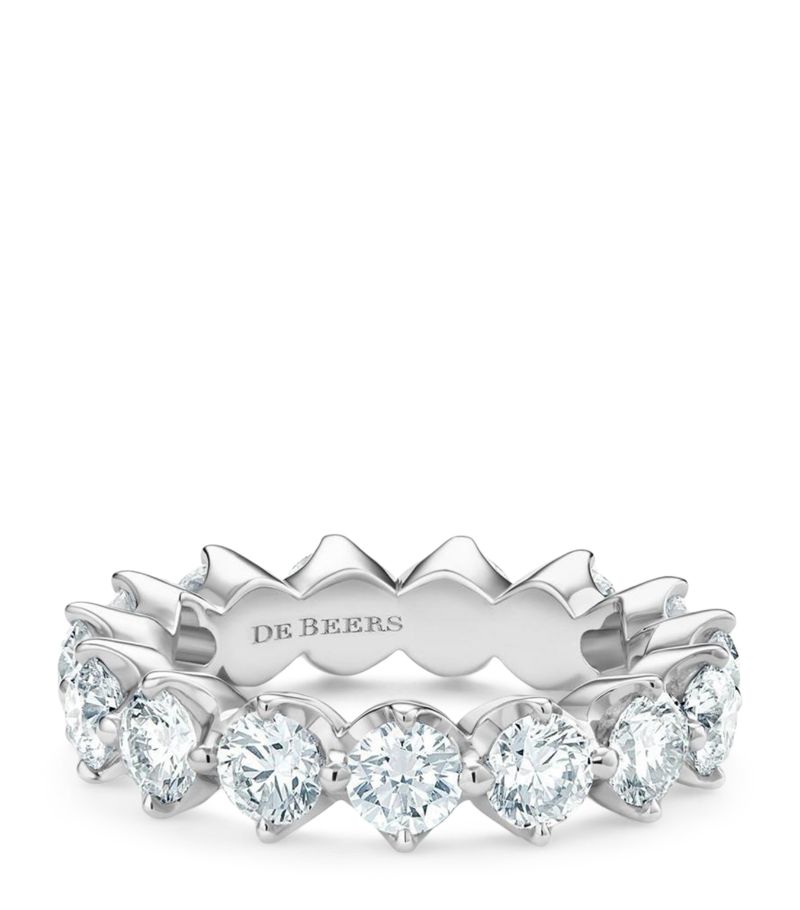 De Beers Jewellers De Beers Jewellers Large Platinum And Diamond Allegria Eternity Ring