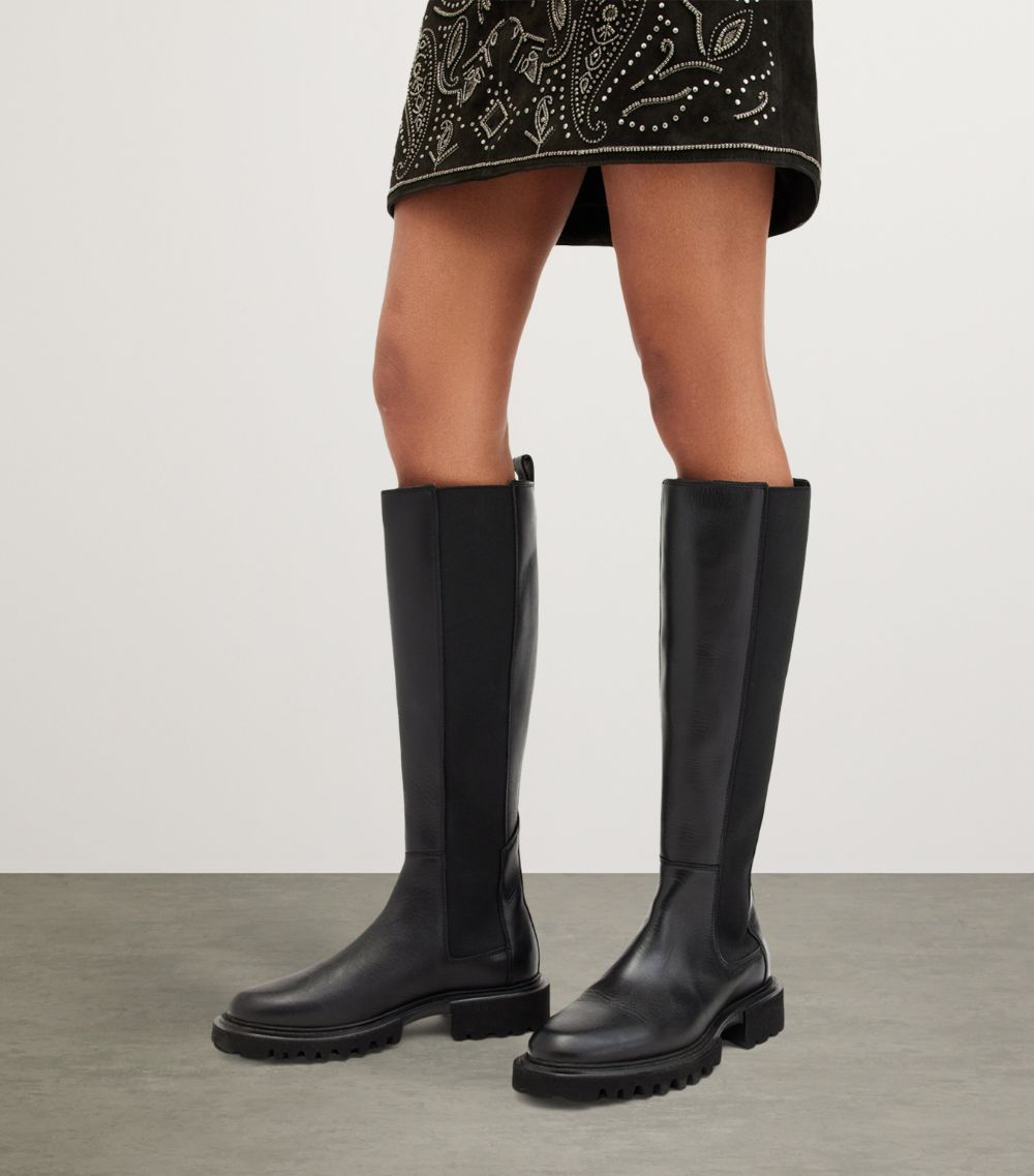 Allsaints Allsaints Leather Maeve Knee-High Boots