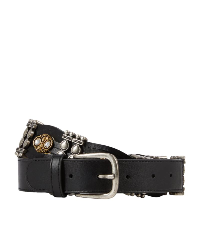 The Kooples The Kooples Metal Ornaments Leather Belt