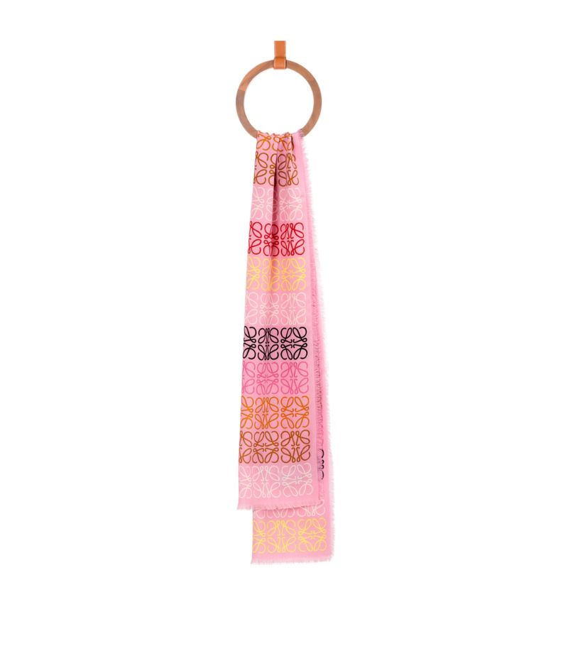 Loewe LOEWE Anagram Lines Scarf