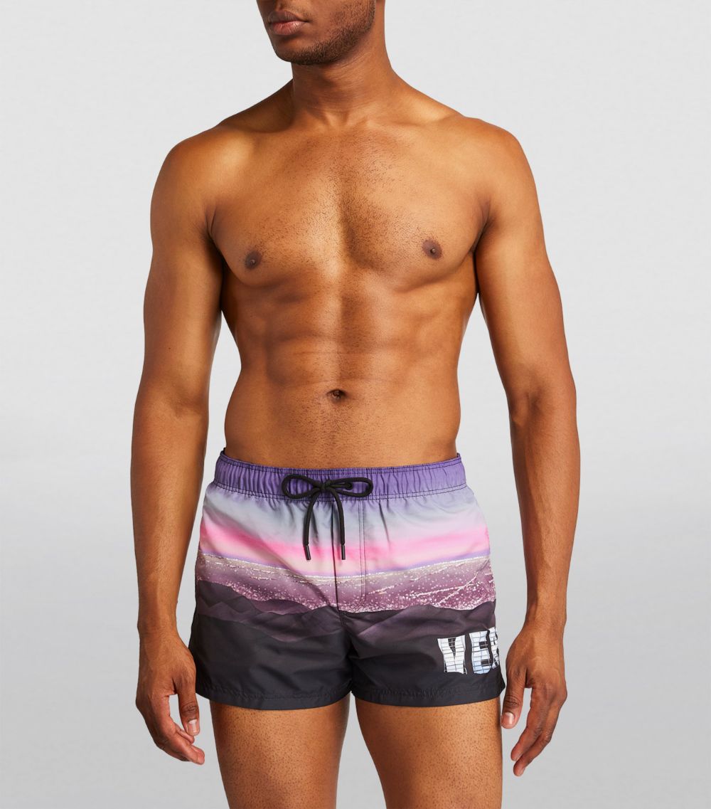 Versace Versace Hills Print Swim Shorts