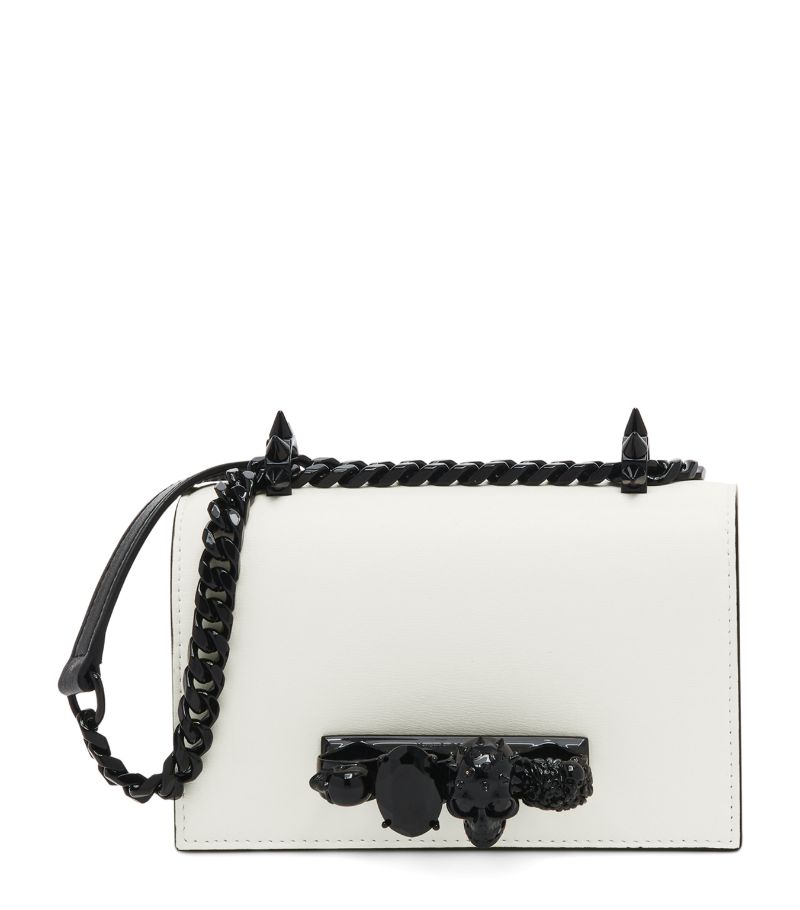 Alexander McQueen Alexander Mcqueen Mini Leather Jewelled Satchel Bag