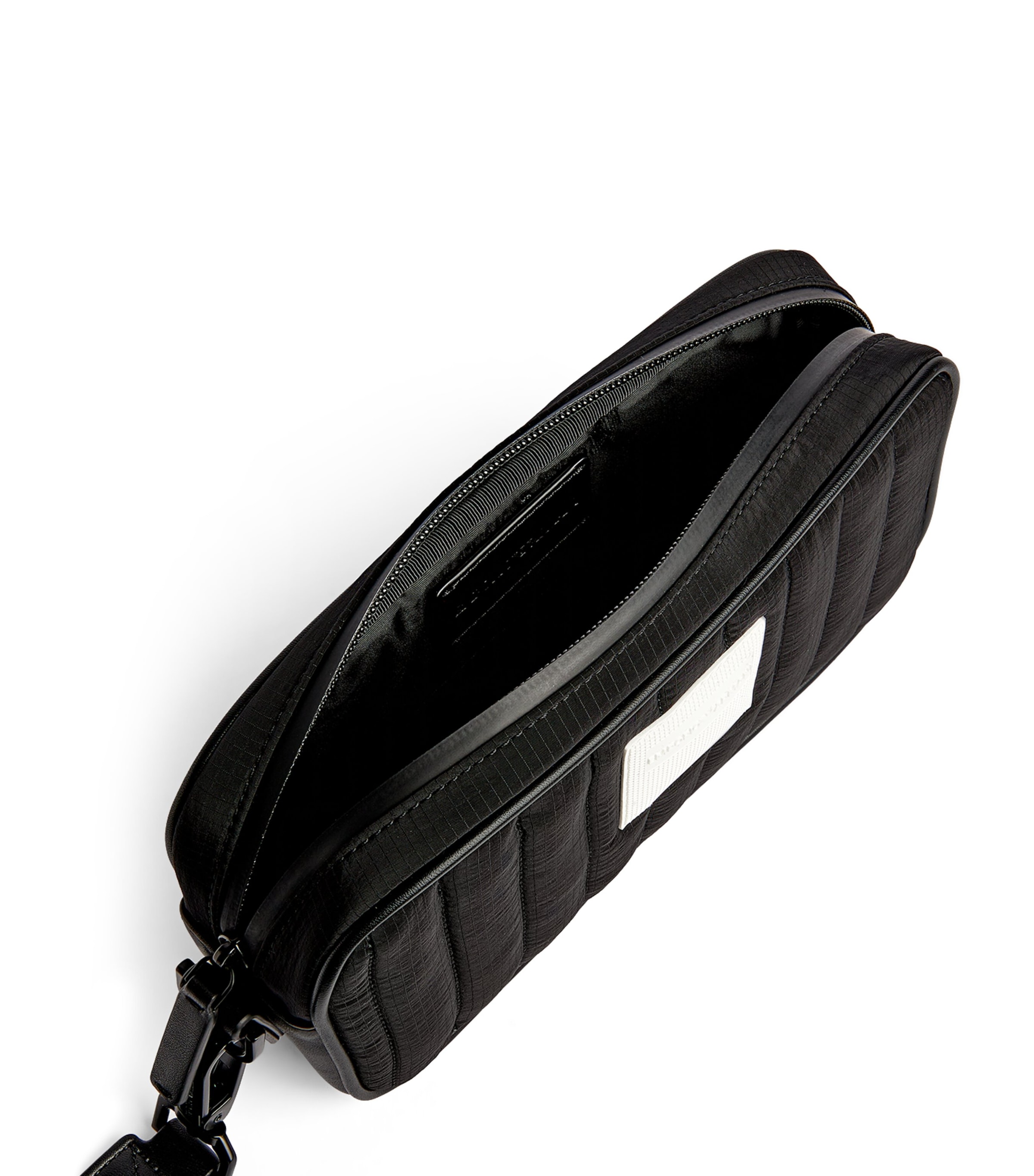 Emporio Armani Emporio Armani Leather-Trim Logo Wash Bag