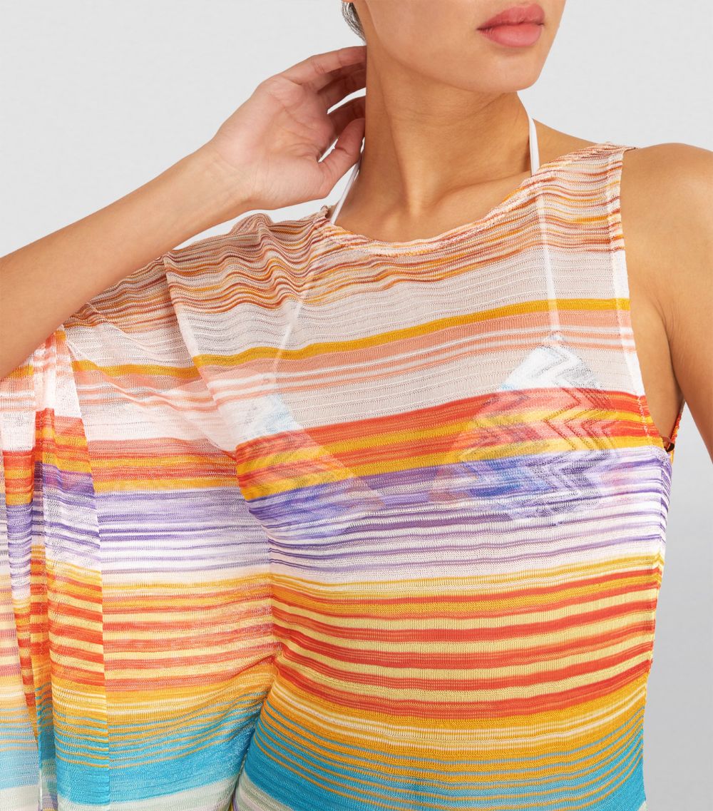 Missoni Missoni Striped Asymmetric Beach Dress