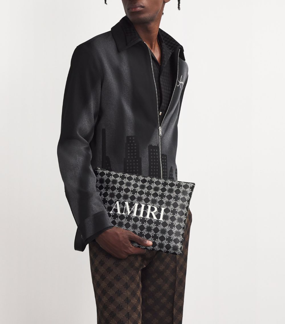 Amiri Amiri Logo Print Pouch