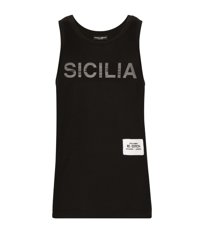 Dolce & Gabbana Dolce & Gabbana Cotton Sicilia Tank Top