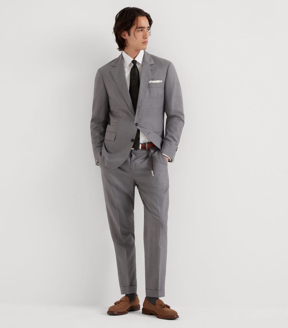 Brunello Cucinelli Brunello Cucinelli Virgin Wool-Silk Trousers