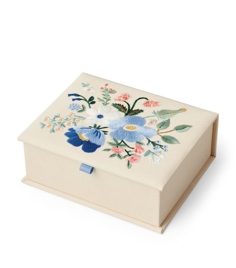 Rifle Paper Co. Rifle Paper Co. Medium Embroidered Keepsake Box