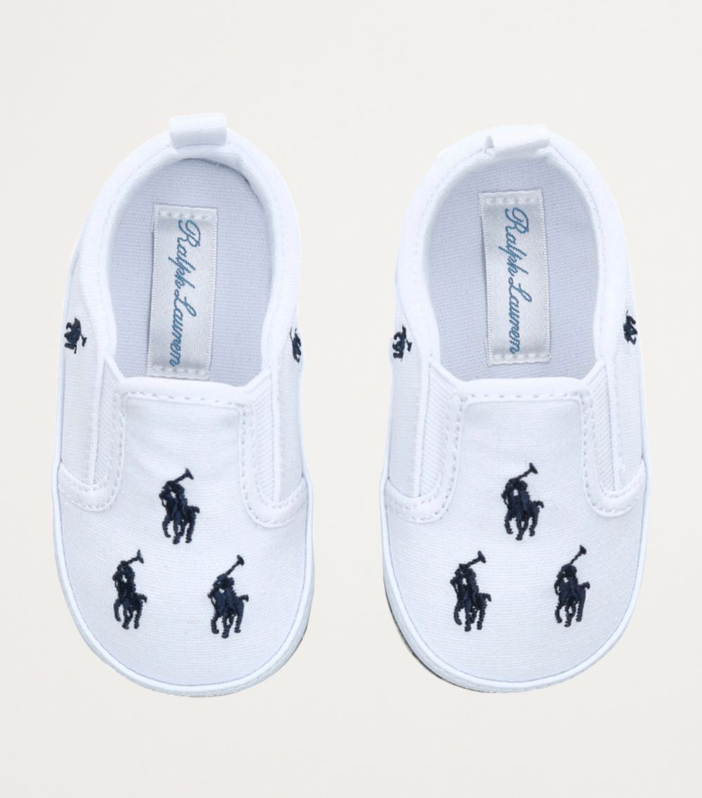 Polo Ralph Lauren Polo Ralph Lauren Cotton Bal Harbour Layette Sneakers