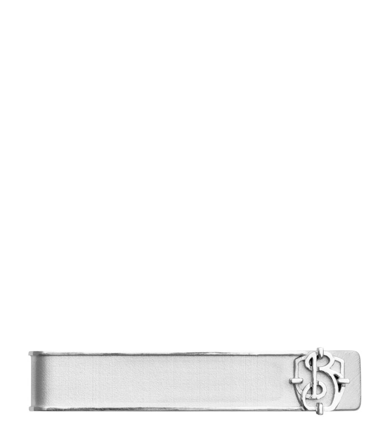 Burberry Burberry Sterling Silver B Charm Tie Bar