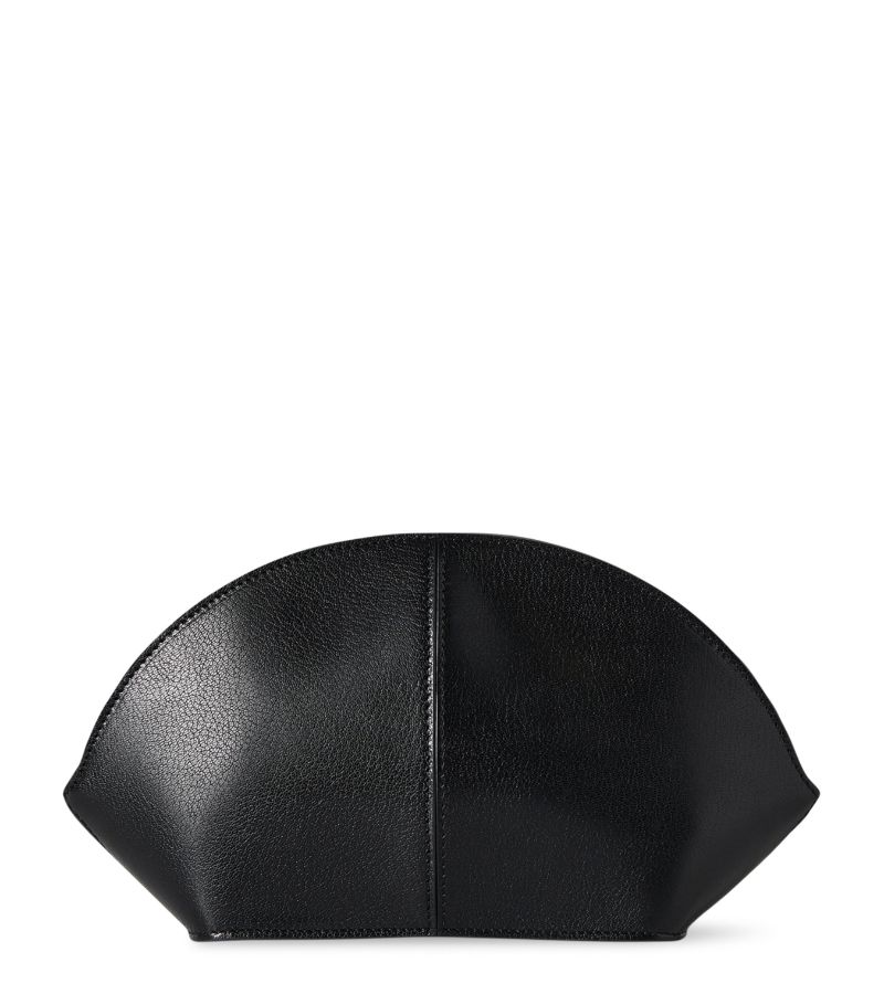 The Row The Row Small Leather Mel Clutch Bag