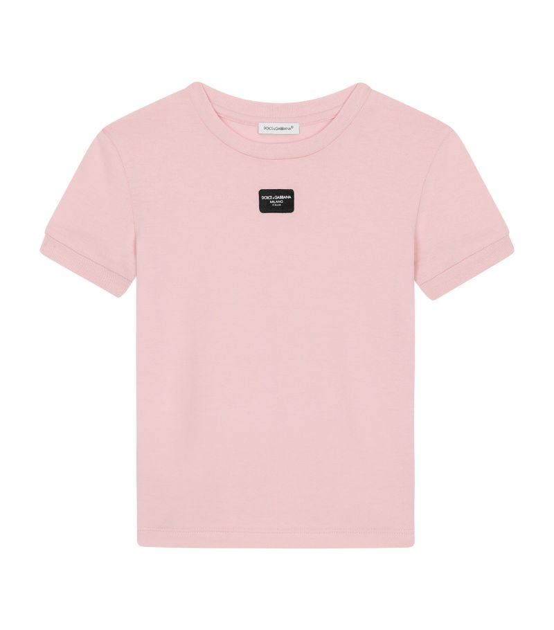 Dolce & Gabbana Dolce & Gabbana Kids Cotton Logo-Detail T-Shirt (2-6 Years)