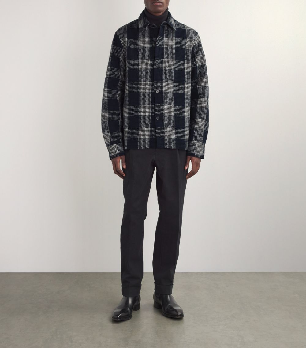  Officine Generale Cotton Check Jacket