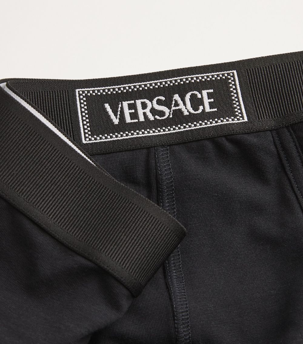 Versace Versace Cotton Logo Low-Rise Briefs