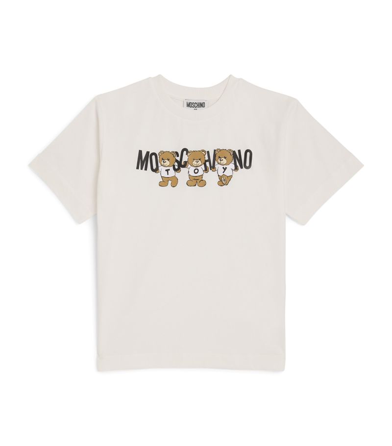 Moschino Moschino Kids Cotton Teddy Bear Logo T-Shirt (4-14 Years)